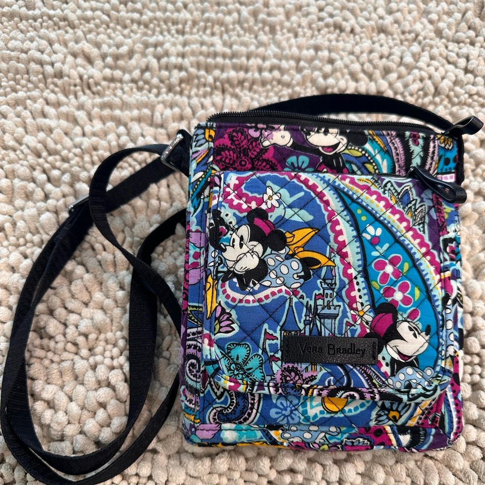 Vera Bradley Disney Crossbody Bag - Blue and Pink